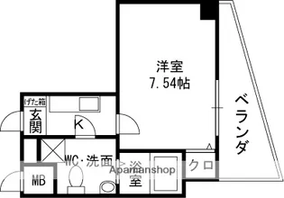 セレニテ高槻【510号室】の間取り