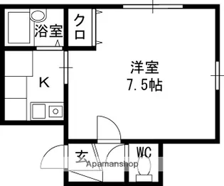 エクセレント高槻【4階】の間取り