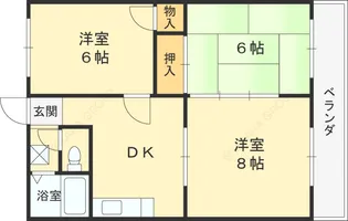 ファミール北野【303号室】の間取り