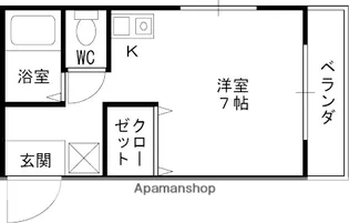 T’S SQUARE野見町【501号室】の間取り