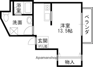 アヴィオール高槻【4階】の間取り
