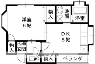 大阪府高槻市明田町【マンション】の間取り