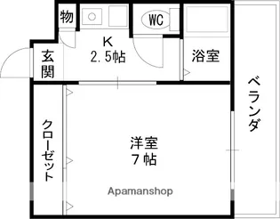 SHOKI栄町【207号室】の間取り