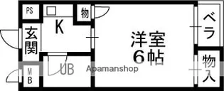 ダイユウレストハウス芥川【3階】の間取り