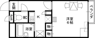 レオパレスマンゲシア【203号室】の間取り
