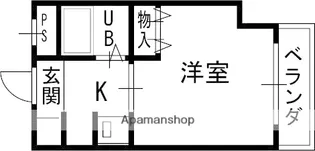 コスミティ高槻【406号室】の間取り