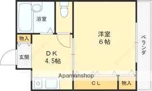 アンフィニィ松ヶ丘【4階】の間取り