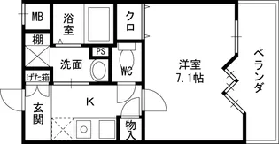 アーバンウェル茨木【8階】の間取り