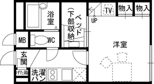 レオパレスソフィア高槻【2階】の間取り
