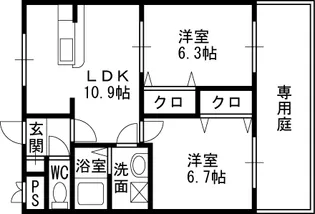 リオグランデ【2階】の間取り