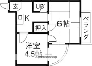 春日アバンティ【303号室】の間取り