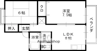 アゼリア氷室【103号室】の間取り
