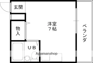 西尾マンション【201号室】の間取り