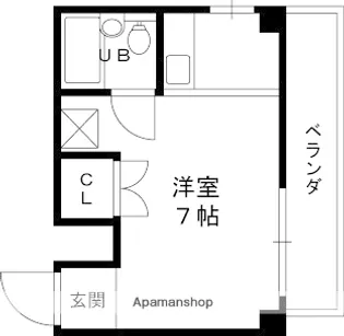 サンコート【203号室】の間取り