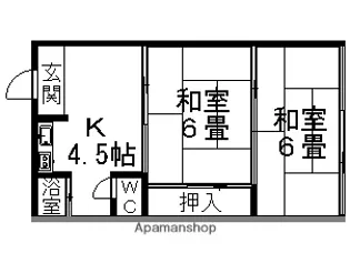 室生マンション【206号室】の間取り