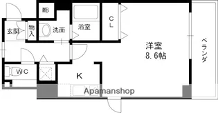 エスライズ中之島WEST【2階】の間取り