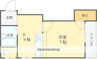 メゾン貞光【4階】の間取り
