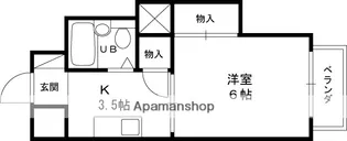 グロースハイツ忍ケ丘Ⅱ【3階】の間取り