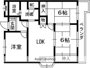 3LDKの間取り画像
