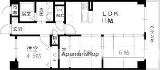 大阪府枚方市堤町【マンション】の間取り