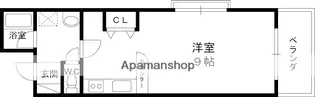 大阪府枚方市渚南町【マンション】の間取り