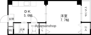 大阪府枚方市磯島茶屋町【マンション】の間取り