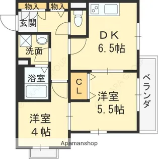 タウンコートKS【301号室】の間取り