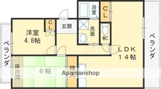 レントリッヒ【2階】の間取り
