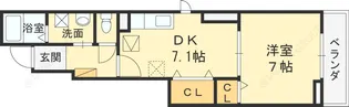 アルドール郡山【1階】の間取り
