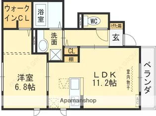 フォー スクエア【1階】の間取り