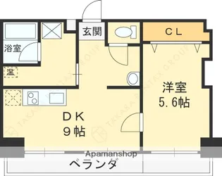エス・ティビル旭町【4階】の間取り