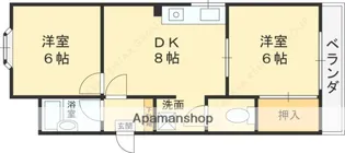 DAME林【303号室】の間取り