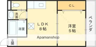 ポルトカーサ東大阪【3階】の間取り