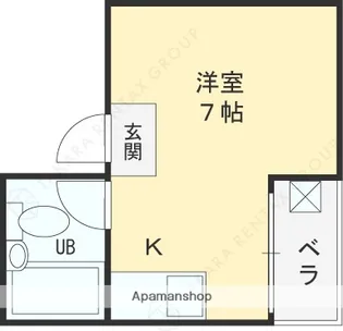 レジデンス春【4階】の間取り