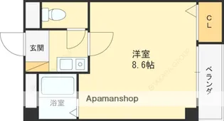 ラポルテじゅじゅ【3階】の間取り