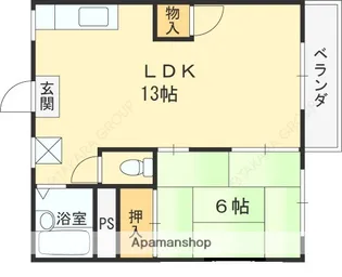 メゾンファミール【2階】の間取り