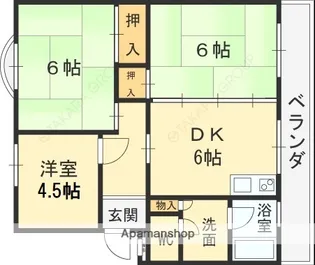 旭ハイツ【102号室】の間取り