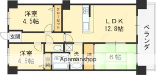 朝日プラザウィンディコート枚岡【2階】の間取り