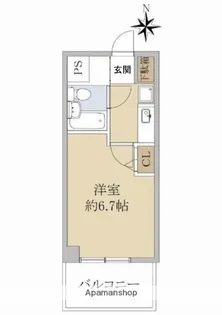 デ・リード高井田駅前【503号室】の間取り