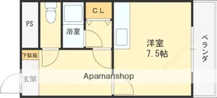 大阪府東大阪市宝持1丁目【マンション】の間取り