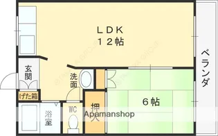 トリプルステーション菱屋西【4階】の間取り