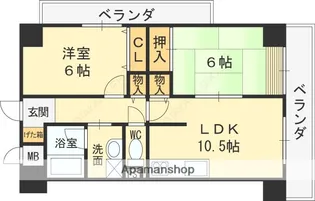 サンコーポラス小阪【3階】の間取り