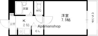 ドゥ・クレサンテーム【2階】の間取り