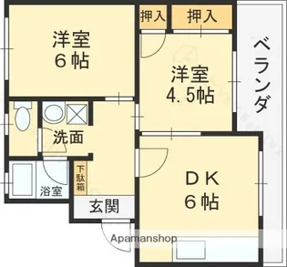 山本マンション【101号室】の間取り