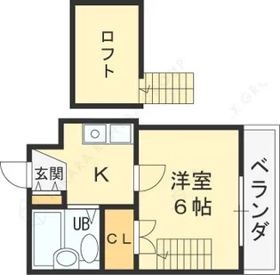 瓢箪山第6マンション【103号室】の間取り