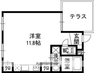 リアライズ鶴見諸口【1階】の間取り