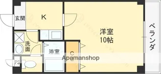 プルメリアコート【102号室】の間取り