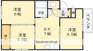 ニッコーハイツ東花園【2階】の間取り