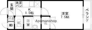 パレイースト小阪【5階】の間取り