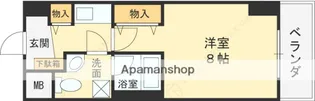 プラディオ徳庵セレニテ【3階】の間取り
